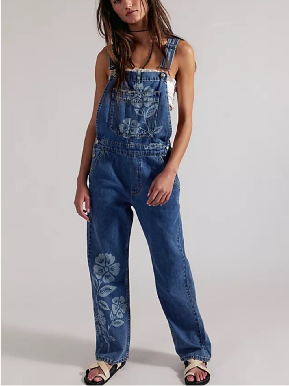 Free People We The Free Ziggy Printed Overalls